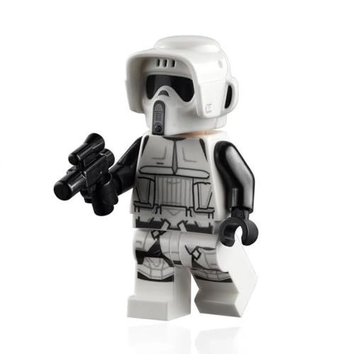 LEGO STAR WARS THE MANDALORIAN MINIFIGURE IMPERIAL SCOUT TROOPER CON BICICLETA BLASTER Y SPEEDER - 3