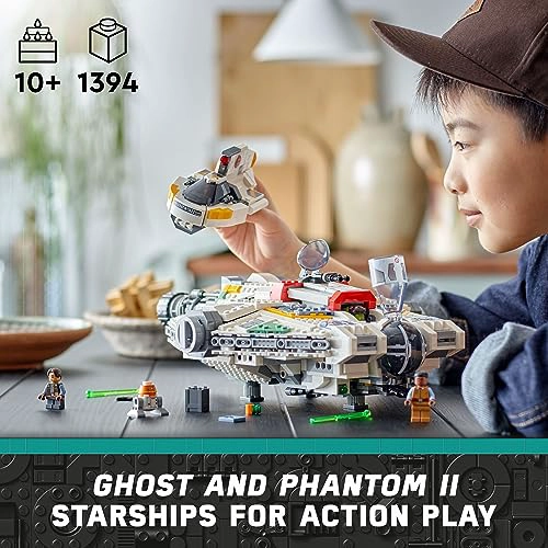 LEGO STAR WARS AHSOKA GHOST AND PHANTOM II JUGUETE DE NAVE ESPACIAL STAR WARS PARA NIÑOS NIÑOS - 2