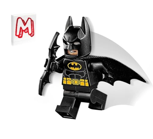 LEGO SUPER HEROES DC BATMAN MINIFIGURE BATMAN EN TRAJE NEGRO CON BATCAPE Y BATARANG JUNIOR SETS - 1