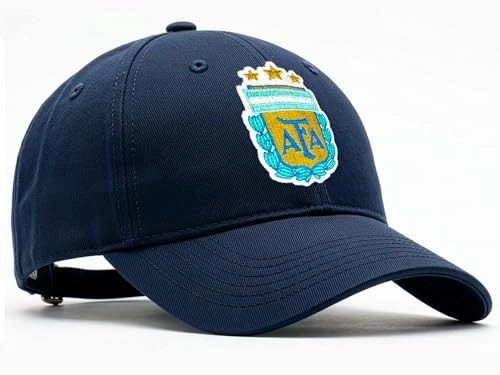 GORRA DE BE ISBOL CON LICENCIA OFICIAL DE ARGENTINA AFA MESSI 10 CORREA DE HEBILLA AJUSTABLE ESCUDO - 3
