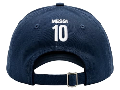 GORRA DE BE ISBOL CON LICENCIA OFICIAL DE ARGENTINA AFA MESSI 10 CORREA DE HEBILLA AJUSTABLE ESCUDO - 4