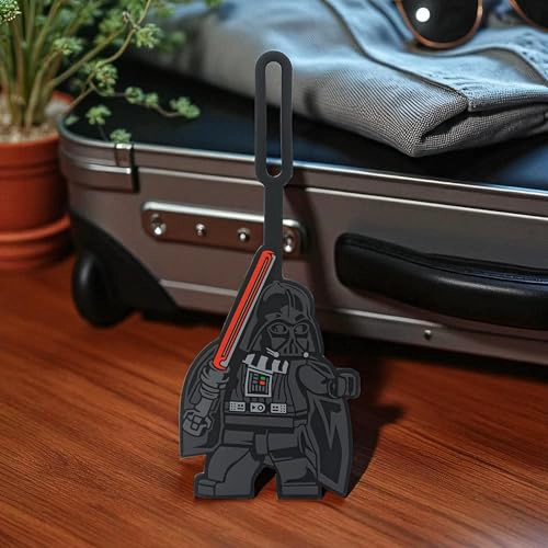 LEGO STAR WARS ETIQUETA PARA BOLSA DARTH VADER 52233 COLOR NEGRO ETIQUETA DE SILICONA PARA EQUIPAJE - 4