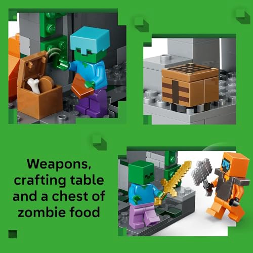 LEGO MINECRAFT ZOMBIE DUNGEON JUGUETE DE CONSTRUCCION Y SIMULACION PARA NIÑOS Y NIÑAS JUEGO - 3