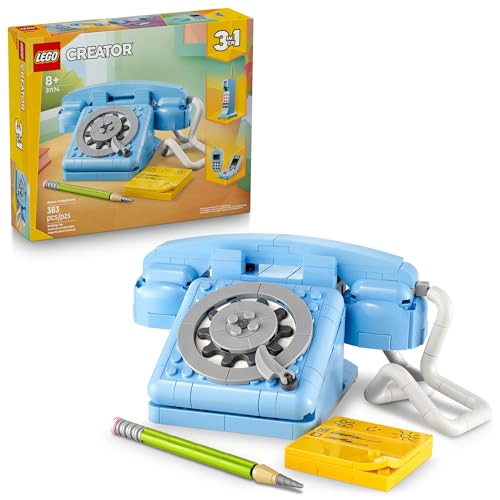 LEGO CREATOR 31174 TELE FONO RETRO 3 EN 1 PARA NIÑOS DECORACION DEL HOGAR PARA DORMITORIO O - 1
