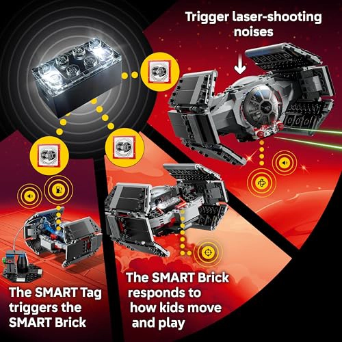 LEGO STAR WARS SMART PLAY JUEGO DE CONSTRUCCION INTERACTIVO TIE FIGHTER DE DARTH VADER SET TODO - 4