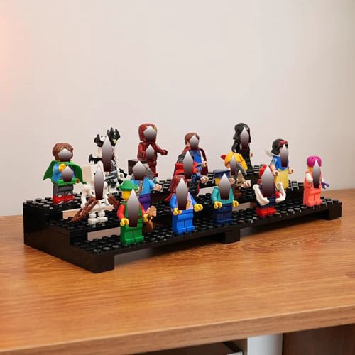 EXPOSITOR DE MINIFIGURAS DE LADRILLO SOPORTE DE EXHIBICION DE 3 NIVELES PARA MINIFIGURAS LEGO - 2
