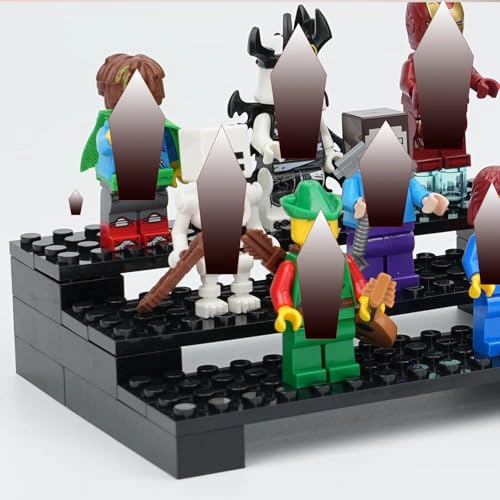 EXPOSITOR DE MINIFIGURAS DE LADRILLO SOPORTE DE EXHIBICION DE 3 NIVELES PARA MINIFIGURAS LEGO - 4