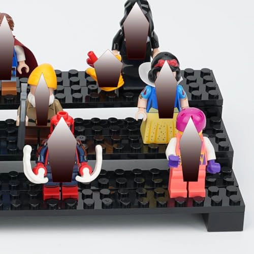 EXPOSITOR DE MINIFIGURAS DE LADRILLO SOPORTE DE EXHIBICION DE 3 NIVELES PARA MINIFIGURAS LEGO - 5