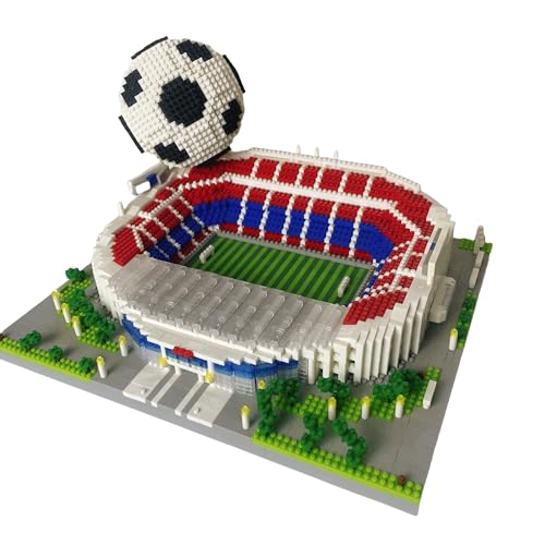 JUEGO DE 4200PIEZAS DE ESTADIO DE FUTBOL DE BARCELONA CON BALON DE FUTBOL MICRO BLOQUES - 1