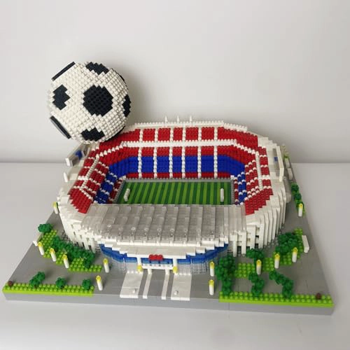 JUEGO DE 4200PIEZAS DE ESTADIO DE FUTBOL DE BARCELONA CON BALON DE FUTBOL MICRO BLOQUES - 2