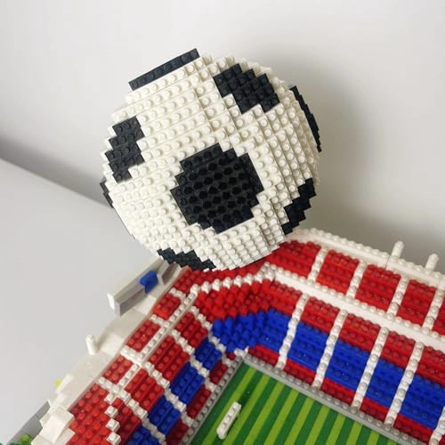 JUEGO DE 4200PIEZAS DE ESTADIO DE FUTBOL DE BARCELONA CON BALON DE FUTBOL MICRO BLOQUES - 6