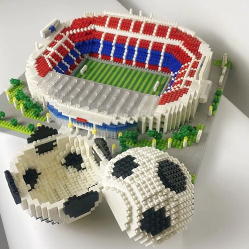 JUEGO DE 4200PIEZAS DE ESTADIO DE FUTBOL DE BARCELONA CON BALON DE FUTBOL MICRO BLOQUES - 7