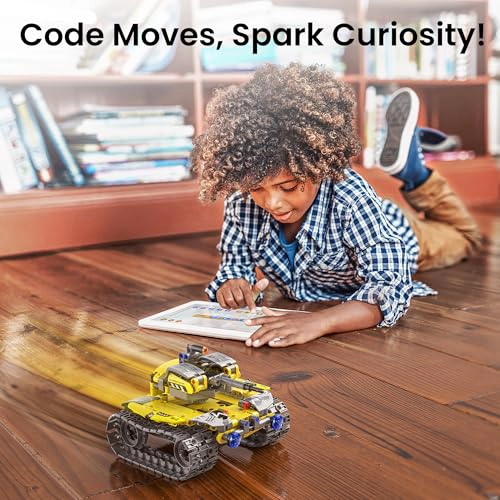 MIBIDO STEM ROBOT KIT DE CONSTRUCCION DE REGALO PARA NIÑOS DE 8 A 12 AÑOS CON CONTROL REMOTO - 4
