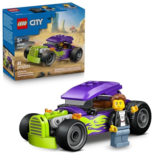 LEGO CITY HOT ROD RACE CAR BUILDING TOY PARA NIÑOS JUEGO DE SIMULACION PARA NIÑOS Y NIÑAS A PARTIR - 1