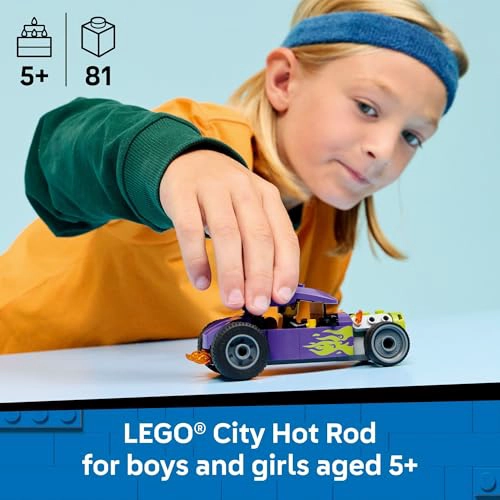 LEGO CITY HOT ROD RACE CAR BUILDING TOY PARA NIÑOS JUEGO DE SIMULACION PARA NIÑOS Y NIÑAS A PARTIR - 2