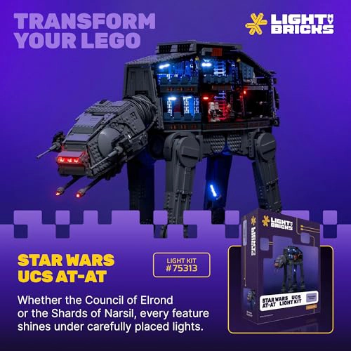 LIGHT MY BRICKS KIT DE LUCES LED PARA LEGO STAR WARS UCS ATAT 75313 ILUMINACION DE PANTALLA - 4