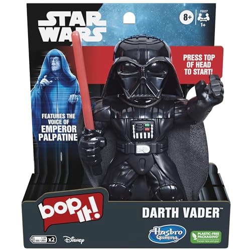 JUEGO BOP IT EDICION DARTH VADER DE STAR WARS INCLUYE LA VOZ DEL EMPERADOR PALPATINE JUEGO PARA 1 O - 1