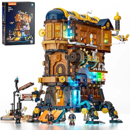 LUMIBRICKS JUEGO DE LADRILLOS DE CONSTRUCCION CON ILUMINACION DEL CASTILLO MOVIL DEL ALQUIMISTA - 1