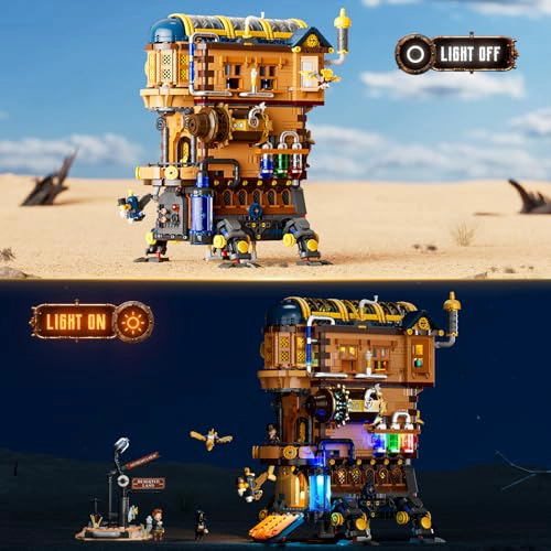 LUMIBRICKS JUEGO DE LADRILLOS DE CONSTRUCCION CON ILUMINACION DEL CASTILLO MOVIL DEL ALQUIMISTA - 2