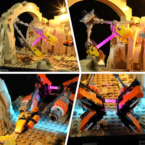 BRIKSMAX KIT DE ILUMINACION LED PARA LEGO75380 MOS ESPA PODRACE DIORAMA COMPATIBLE CON LEGO STAR - 3