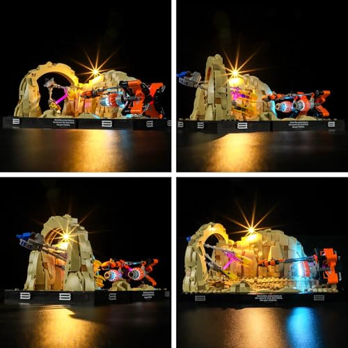 BRIKSMAX KIT DE ILUMINACION LED PARA LEGO75380 MOS ESPA PODRACE DIORAMA COMPATIBLE CON LEGO STAR - 4