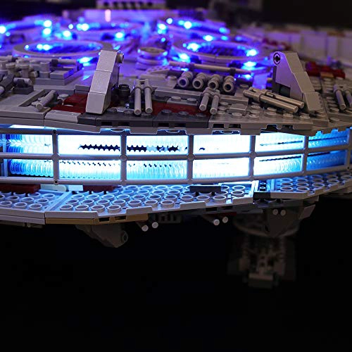 KIT DE ILUMINACION LED BRIKSMAX PARA EL HALCON MILENARIO ULTIMATE DE STAR WARS COMPATIBLE - 3