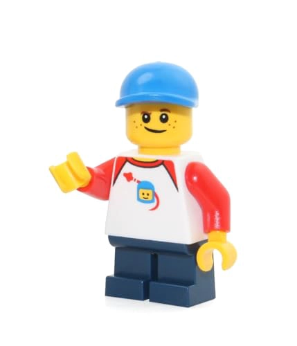 LEGO CIUDAD MINIFIGURA NIÑO PECAS CON BALON DE FUTBOL Y PORTERIA 60134 - 2