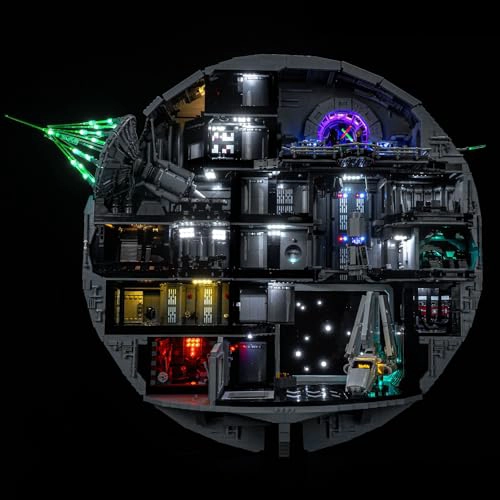 KIT DE LUZ LED MEJORADO COMPATIBLE CON EL SET DE CONSTRUCCION Y DECORACION LEGO STAR WARS DEATH - 1