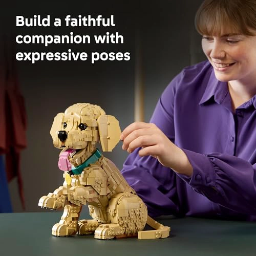 LEGO ICONS GOLDEN RETRIEVER JUEGO DE CONSTRUCCION DE CACHORROS PARA ADULTOS A PARTIR DE 18 AÑOS - 3