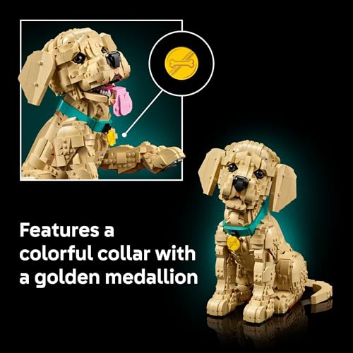 LEGO ICONS GOLDEN RETRIEVER JUEGO DE CONSTRUCCION DE CACHORROS PARA ADULTOS A PARTIR DE 18 AÑOS - 6