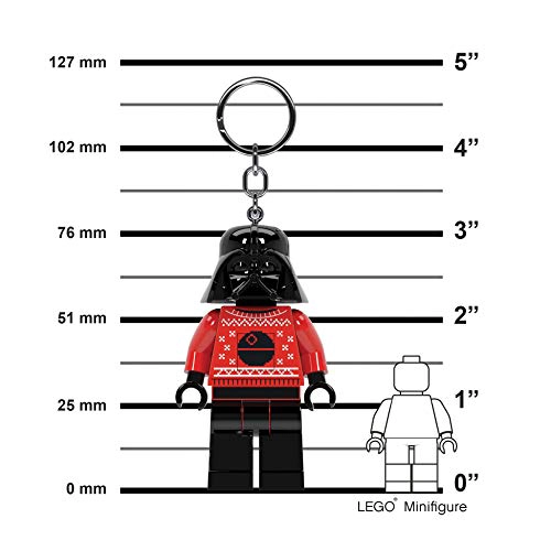 LEGO LLAVERO DE SUE TER FEO DE DARTH VADER DE STAR WARS FIGURA DE 3 PULGADAS DE ALTO KE173 NEGRO - 2