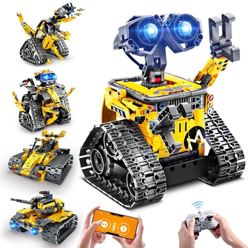 INSOON JUEGO DE JUGUETES DE ROBOT PARA NIÑOS JUEGO DE CONSTRUCCION DE 520 PIEZAS APLICACION - 1