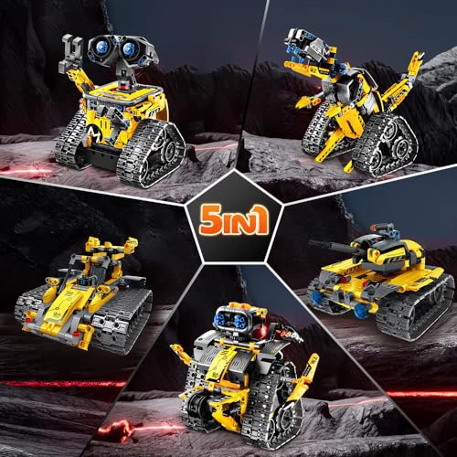 INSOON JUEGO DE JUGUETES DE ROBOT PARA NIÑOS JUEGO DE CONSTRUCCION DE 520 PIEZAS APLICACION - 2