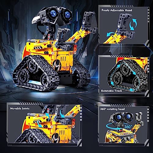 INSOON JUEGO DE JUGUETES DE ROBOT PARA NIÑOS JUEGO DE CONSTRUCCION DE 520 PIEZAS APLICACION - 4