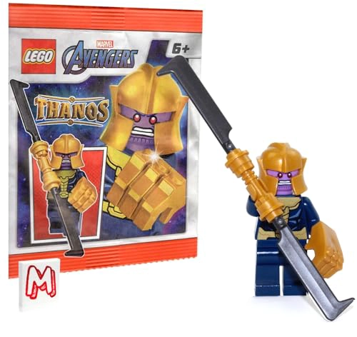 LEGO MARVEL SUPER HEROES AVENGERS INFINITY WAR MINIFIGURA THANOS EN TRAJE DORADO CON ESPADA - 1