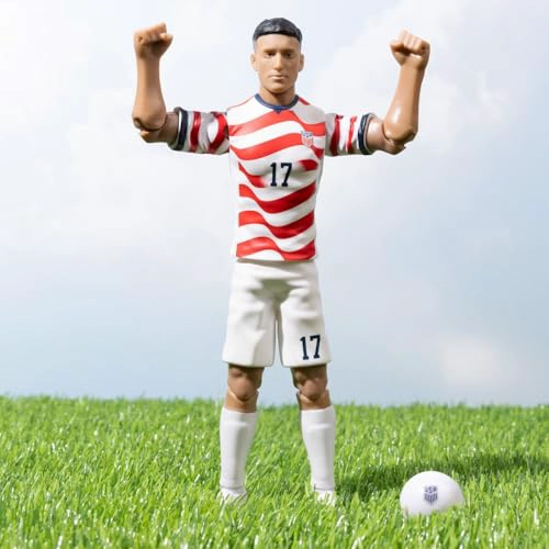 SOCKERS BANBO TOYS 2026 USMNT ALEJANDRO ZENDEJAS CAMISETA PARA EL HOGAR FIGURA DE ACCION DE FUTBOL - 3