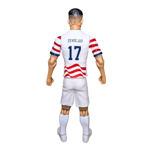 SOCKERS BANBO TOYS 2026 USMNT ALEJANDRO ZENDEJAS CAMISETA PARA EL HOGAR FIGURA DE ACCION DE FUTBOL - 5