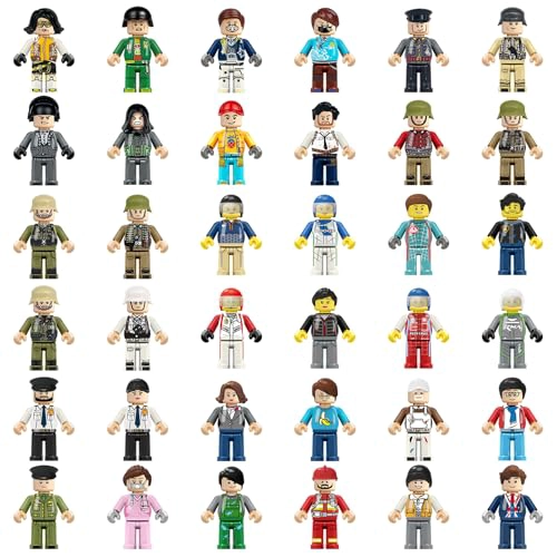36 PIEZAS DE MINIFIGURAS MINI FIGURA DE JUGUETE RELLENO DE FIGURAS DE ACCION MINIFIGURAS DE BLOQUES - 1