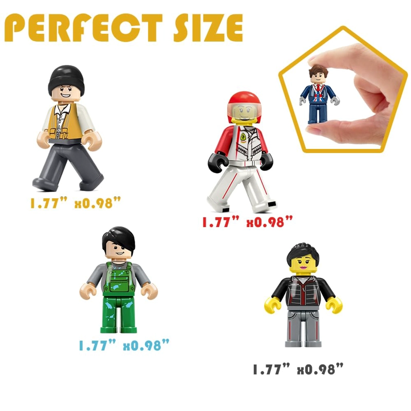 36 PIEZAS DE MINIFIGURAS MINI FIGURA DE JUGUETE RELLENO DE FIGURAS DE ACCION MINIFIGURAS DE BLOQUES - 2