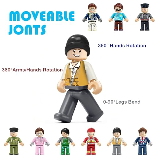36 PIEZAS DE MINIFIGURAS MINI FIGURA DE JUGUETE RELLENO DE FIGURAS DE ACCION MINIFIGURAS DE BLOQUES - 3