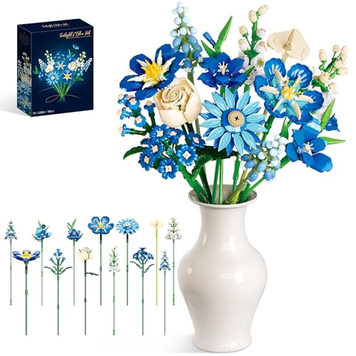 JUEGO DE CONSTRUCCION DE RAMO DE FLORES COMPATIBLE CON FLORES DE LEGO 16 FLORES ARTIFICIALES - 1