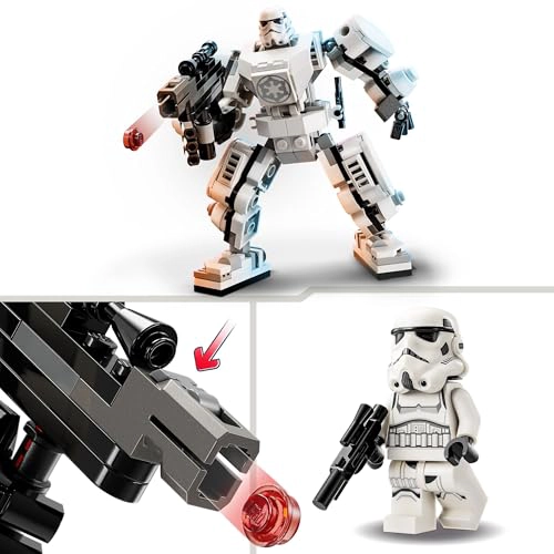 LEGO 75370 STAR WARS THE STORMTROOPER ROBOT MODELO DE FIGURA PARA CONSTRUIR CON PIEZAS ARTICULADAS - 3