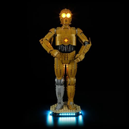 BRIKSMAX KIT DE LUCES PARA LEGO C3PO ILUMINACION LED COMPATIBLE CON LEGO STAR WARS 75398 JUEGO - 1