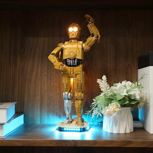 BRIKSMAX KIT DE LUCES PARA LEGO C3PO ILUMINACION LED COMPATIBLE CON LEGO STAR WARS 75398 JUEGO - 2