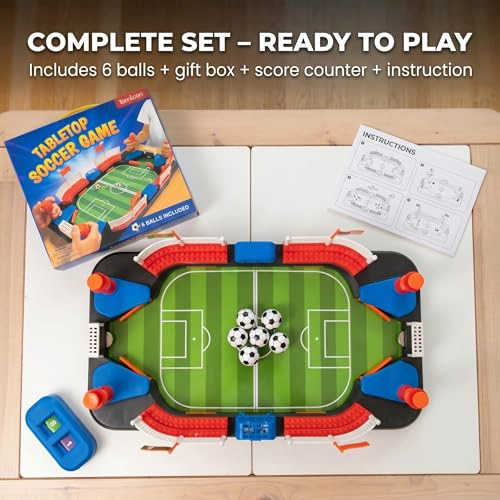 JUGUETE DE FUTBOL PARA NIÑOS JUEGO DE FUTBOLIN DE MESA PARA NIÑOS DE 3 4 5 6 7 812 AÑOS REGALO - 6