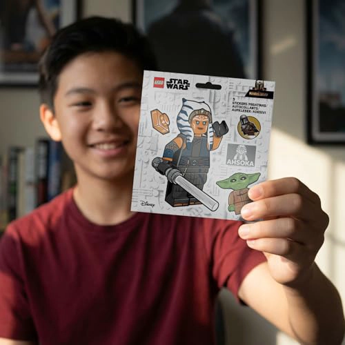 LEGO STAR WARS THE MANDALORIAN STICKER AHSOKA TANO 53767 5 CALCOMANIAS DE PET TROQUELADAS 1 HOJA - 3