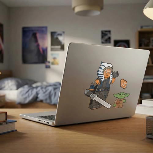 LEGO STAR WARS THE MANDALORIAN STICKER AHSOKA TANO 53767 5 CALCOMANIAS DE PET TROQUELADAS 1 HOJA - 5