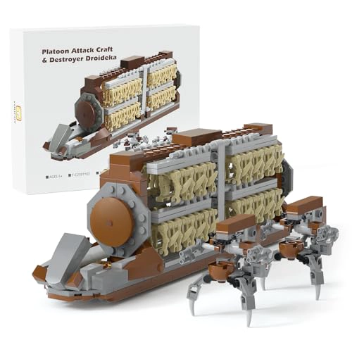 KIT DE CONSTRUCCION DE ATAQUE DE PELOTON CLON DEL EJE RCITO DE BATALLA DE 32 PIEZAS VEHICULO - 1
