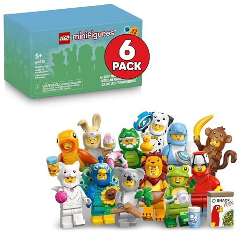 LEGO MINIFIGURES SERIE ANIMAL 28 PAQUETE DE 6 JUGUETES PARA NIÑOS EN CAJAS MISTERIO SELLADAS - 1