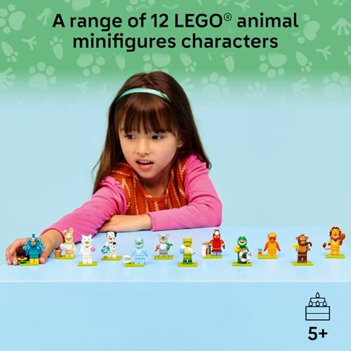 LEGO MINIFIGURES SERIE ANIMAL 28 PAQUETE DE 6 JUGUETES PARA NIÑOS EN CAJAS MISTERIO SELLADAS - 2